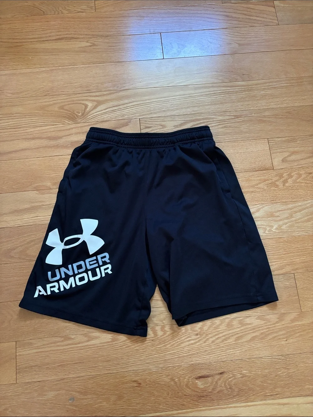 Under Armour Black Boys' Logo Athletic Shorts
